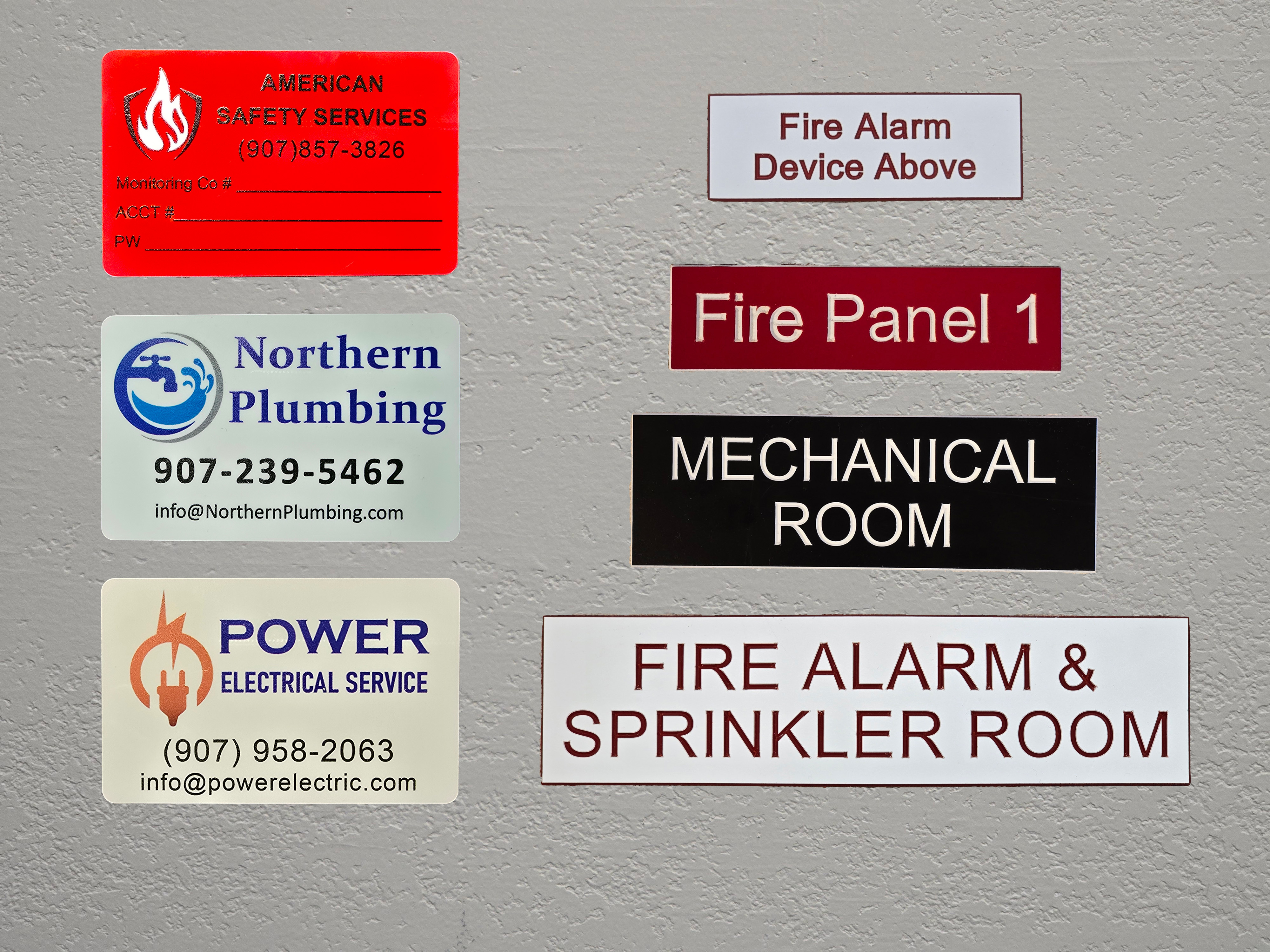 Business Signs and Labels